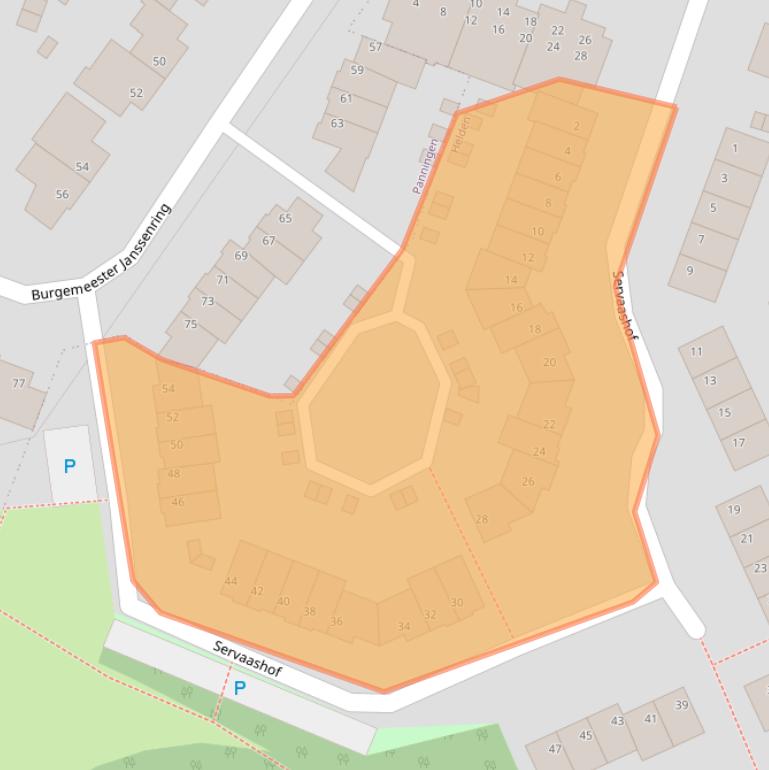 Kaart van postcodegebied 5988GC.