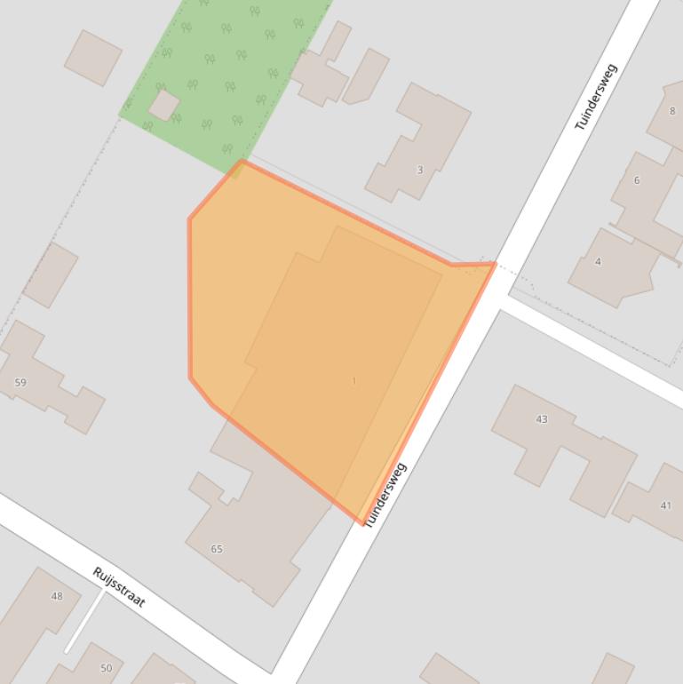 Kaart van postcodegebied 5988GE.