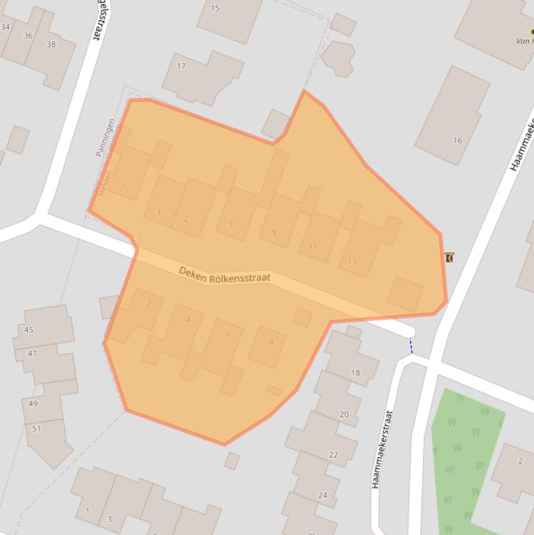 Kaart van postcodegebied 5988GG.