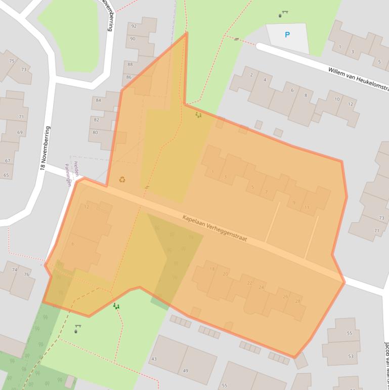 Kaart van postcodegebied 5988KN.