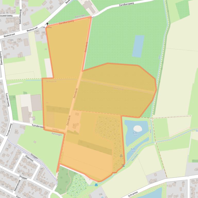 Kaart van postcodegebied 5988LB.