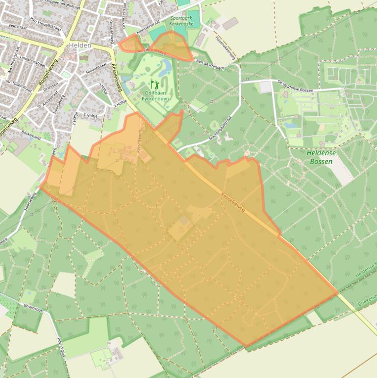 Kaart van postcodegebied 5988NE.