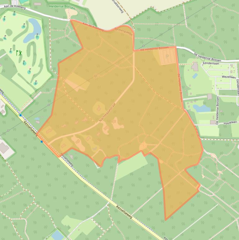 Kaart van postcodegebied 5988NG.