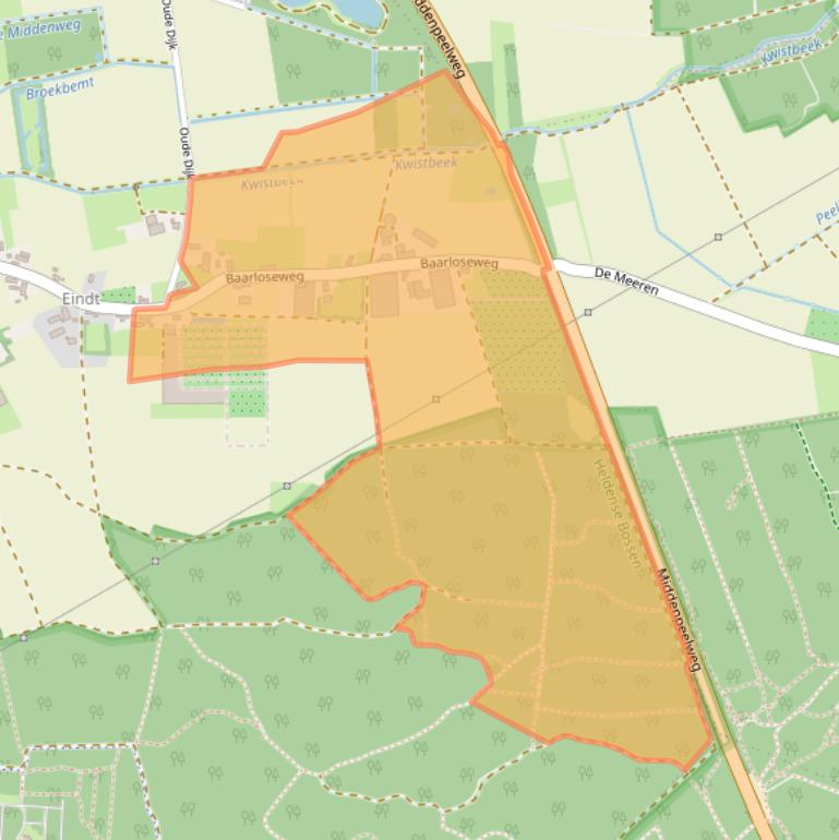 Kaart van postcodegebied 5988NP.