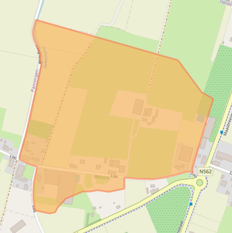 Kaart van postcodegebied 5988PC.