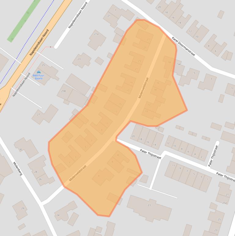 Kaart van postcodegebied 5991AJ.