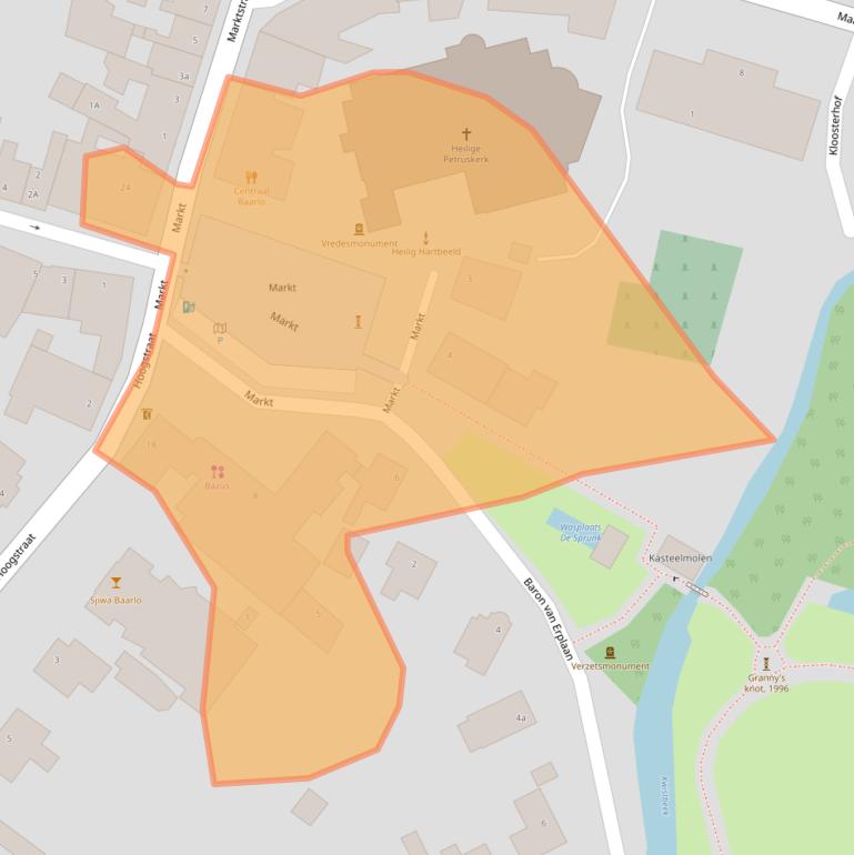 Kaart van postcodegebied 5991AT.