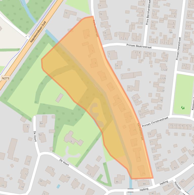 Kaart van postcodegebied 5991BB.
