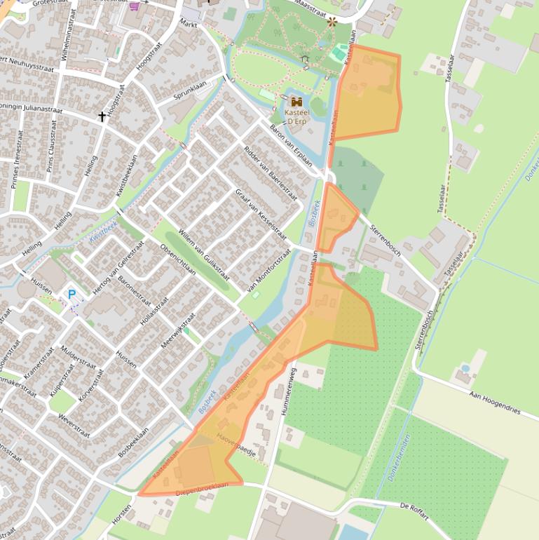 Kaart van postcodegebied 5991BK.