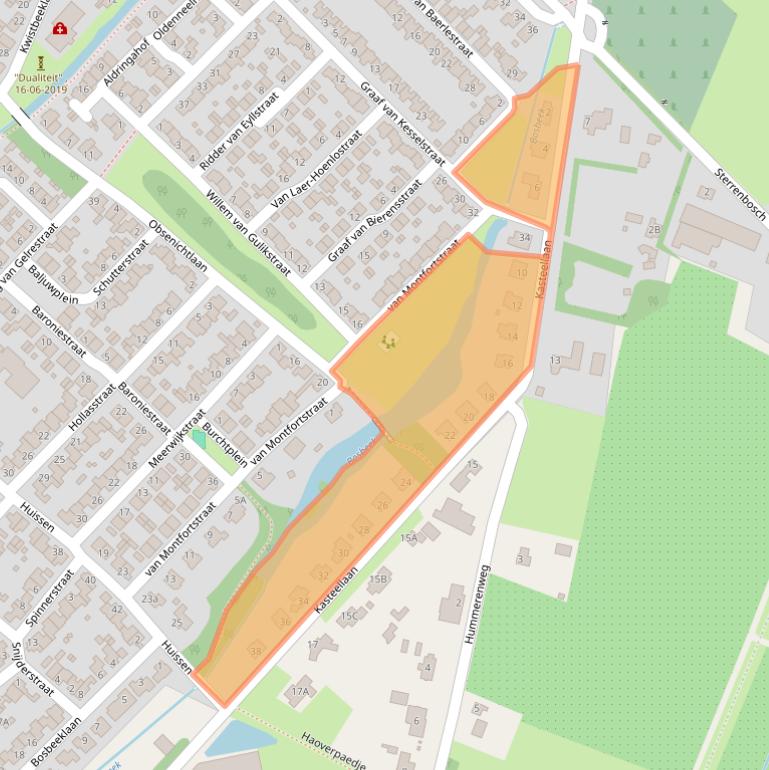 Kaart van postcodegebied 5991BL.