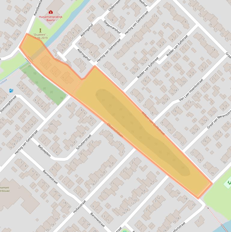 Kaart van postcodegebied 5991BW.