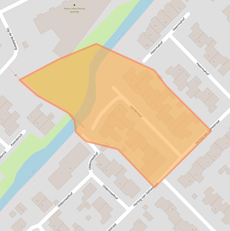 Kaart van postcodegebied 5991CB.