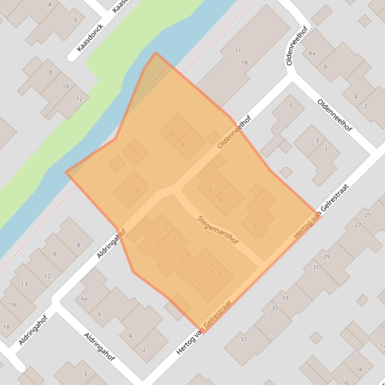 Kaart van postcodegebied 5991CV.