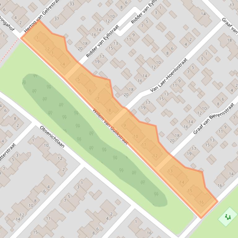 Kaart van postcodegebied 5991CW.