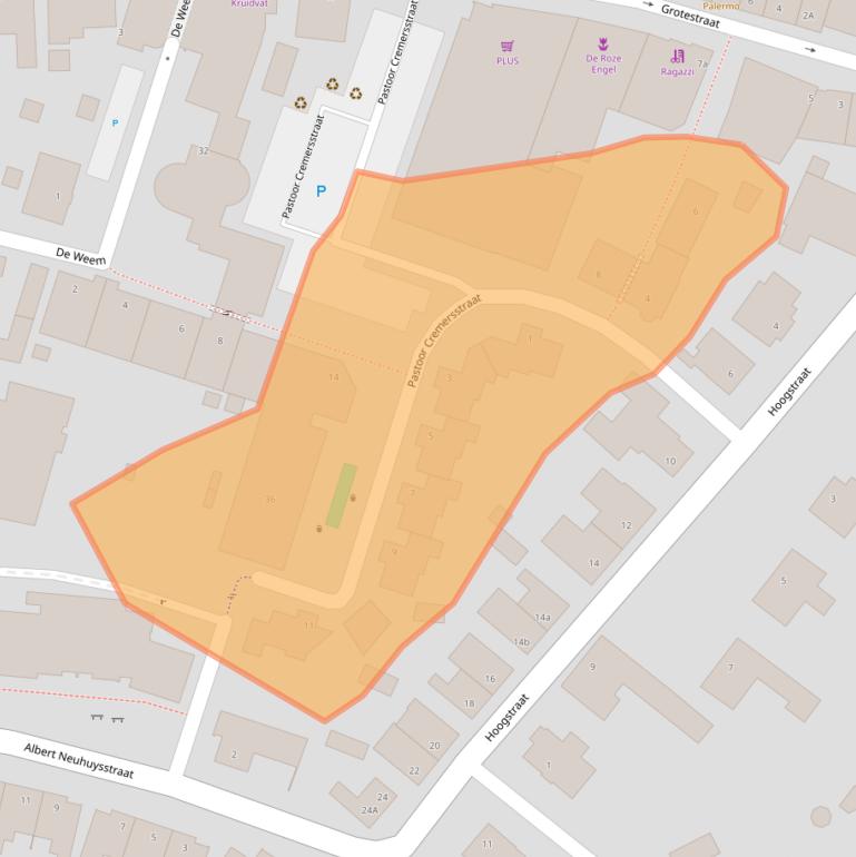 Kaart van postcodegebied 5991DK.