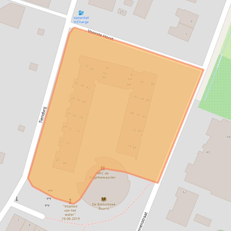 Kaart van postcodegebied 5991DM.