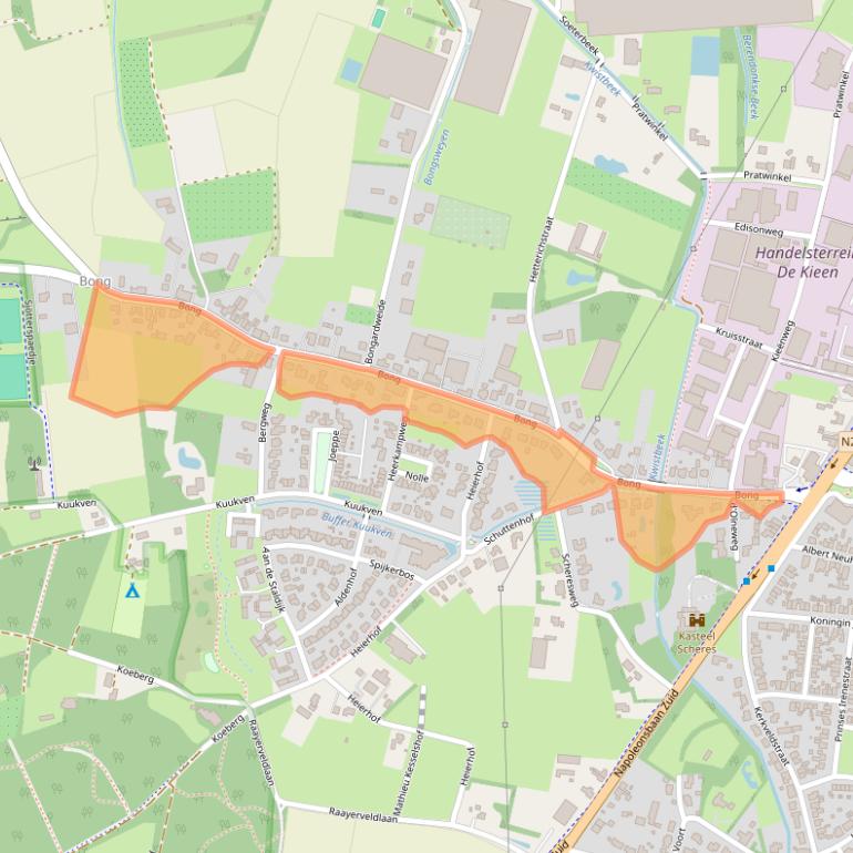 Kaart van postcodegebied 5991EA.