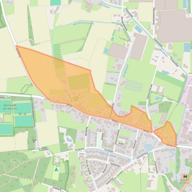 Kaart van postcodegebied 5991EC.