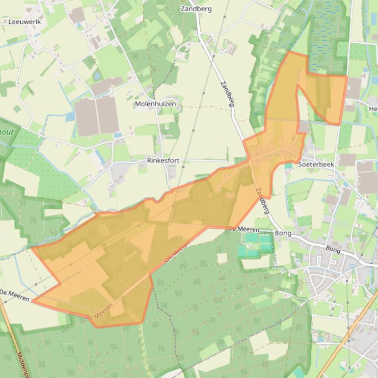 Kaart van postcodegebied 5991EG.