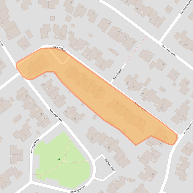 Kaart van postcodegebied 5991GR.