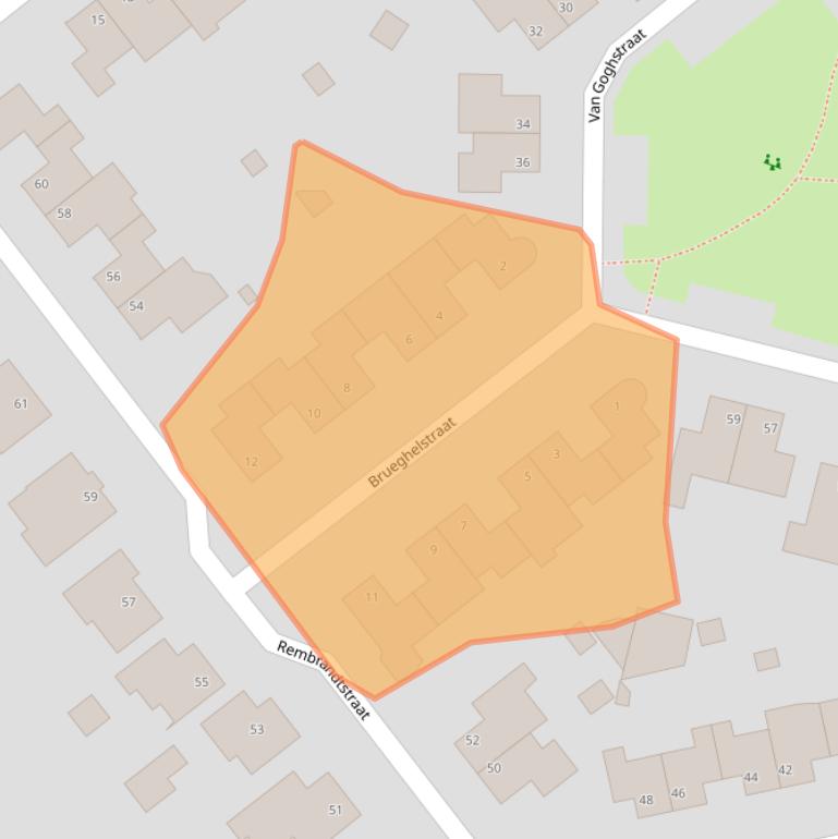 Kaart van postcodegebied 5991GT.