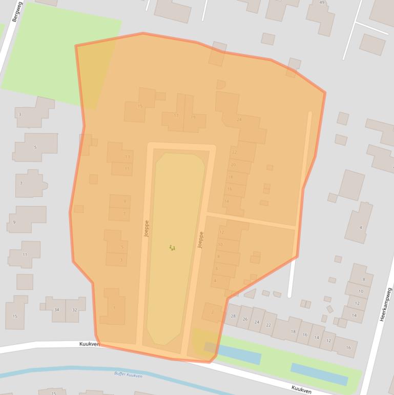 Kaart van postcodegebied 5991LT.