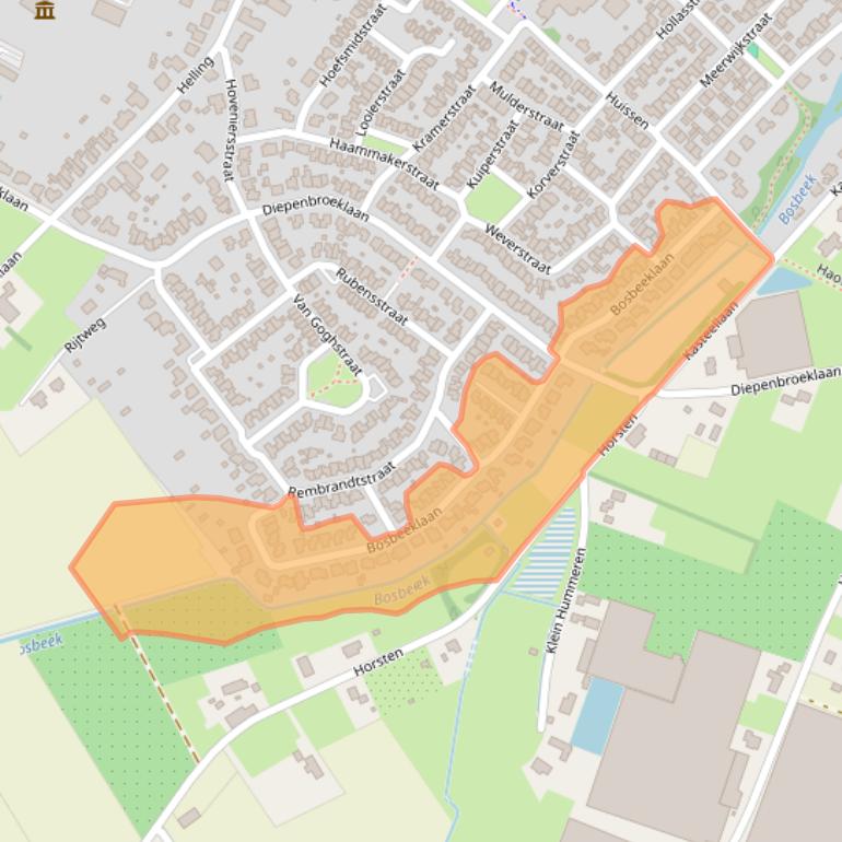 Kaart van postcodegebied 5991MA.