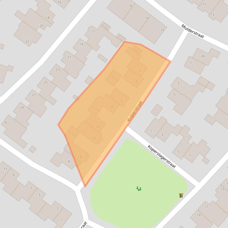 Kaart van postcodegebied 5991MB.