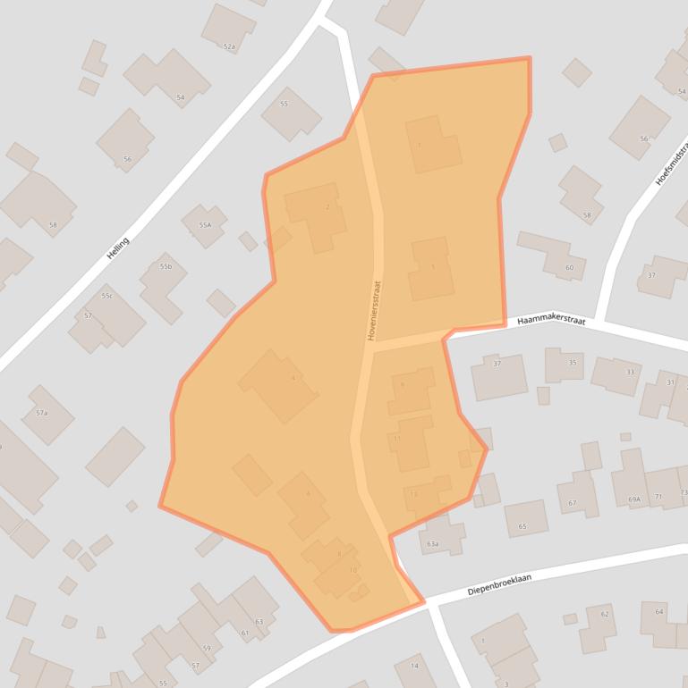 Kaart van postcodegebied 5991MN.