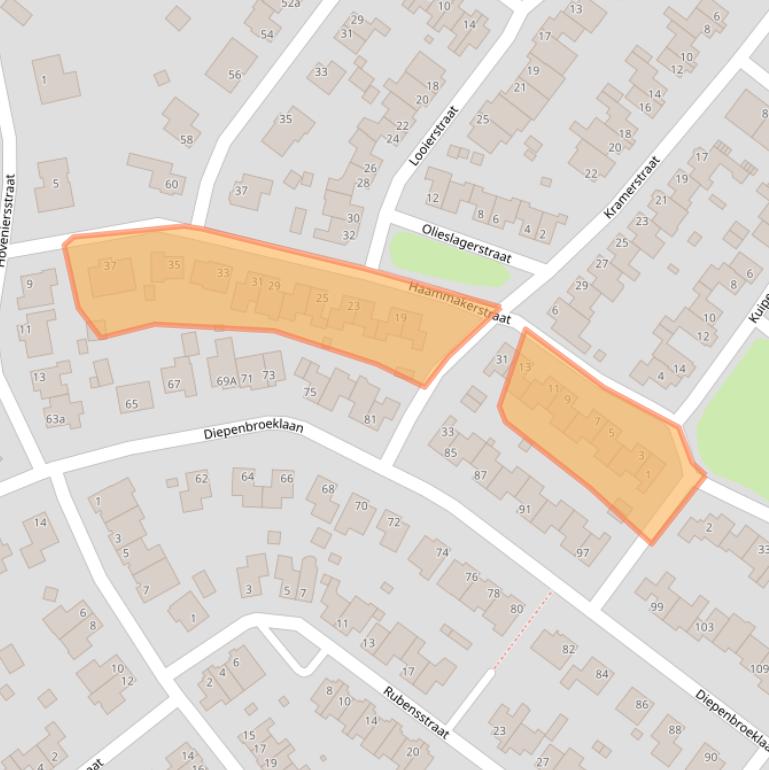 Kaart van postcodegebied 5991MZ.