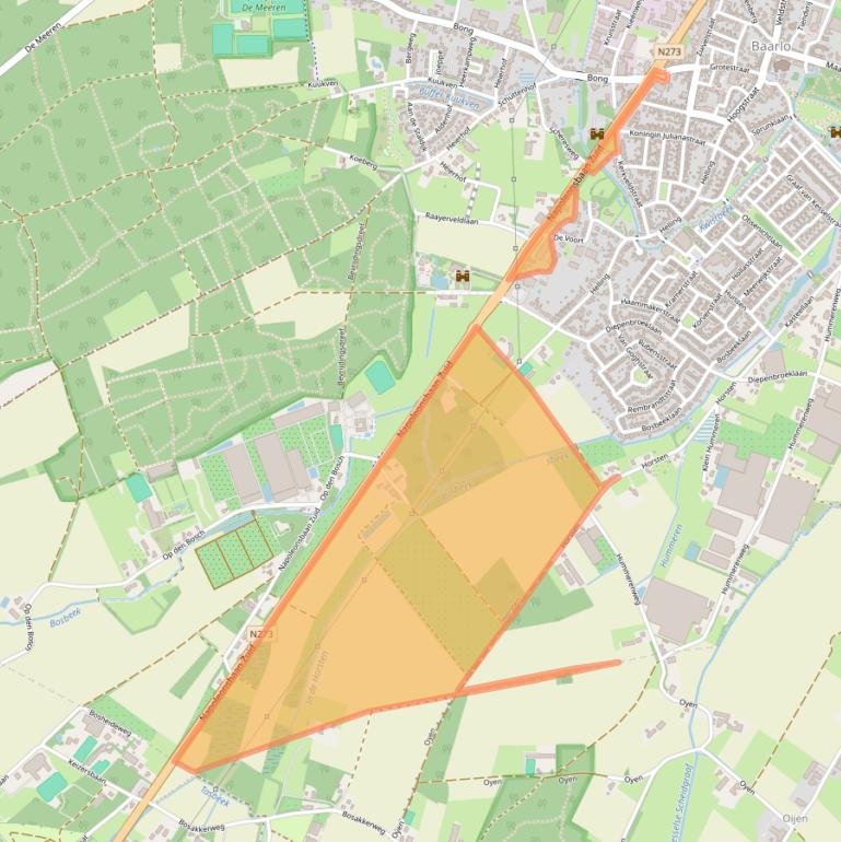 Kaart van postcodegebied 5991NB.