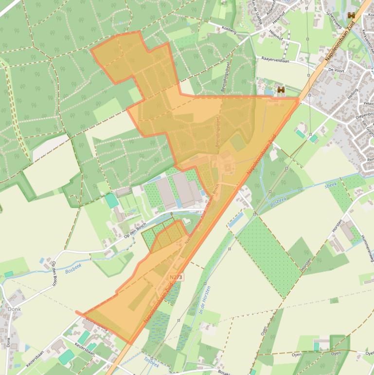 Kaart van postcodegebied 5991ND.