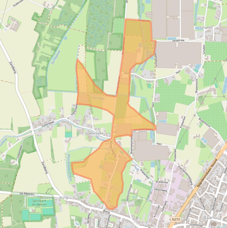 Kaart van postcodegebied 5991NN.