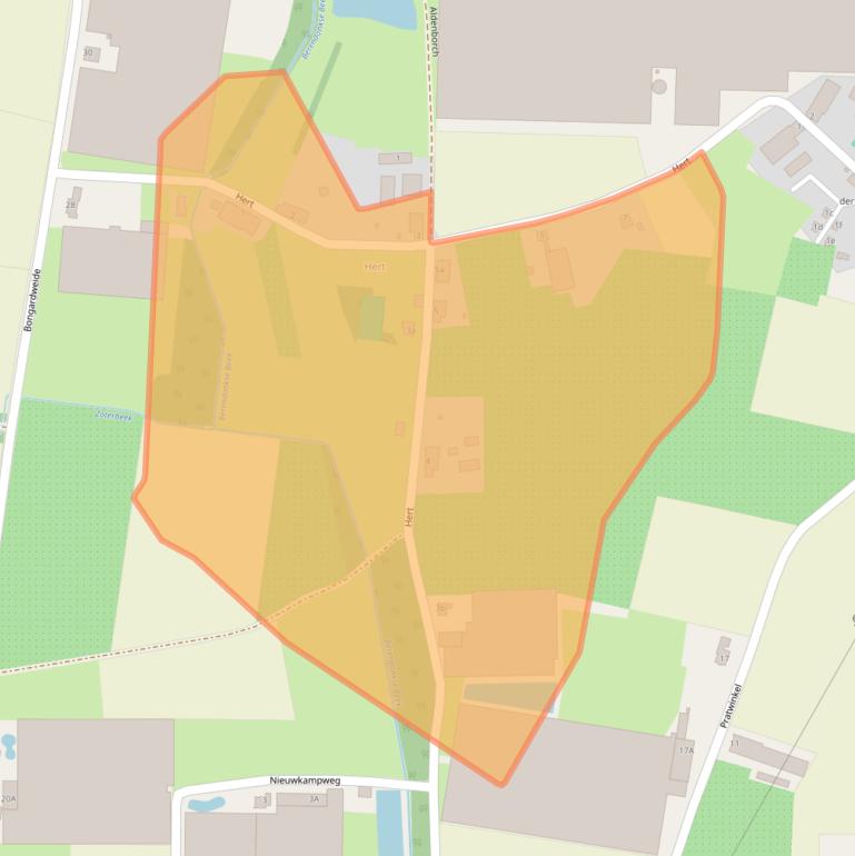 Kaart van postcodegebied 5991PA.