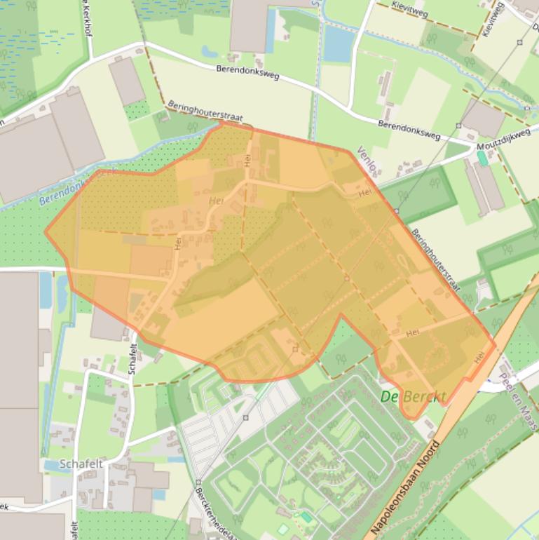 Kaart van postcodegebied 5991PC.