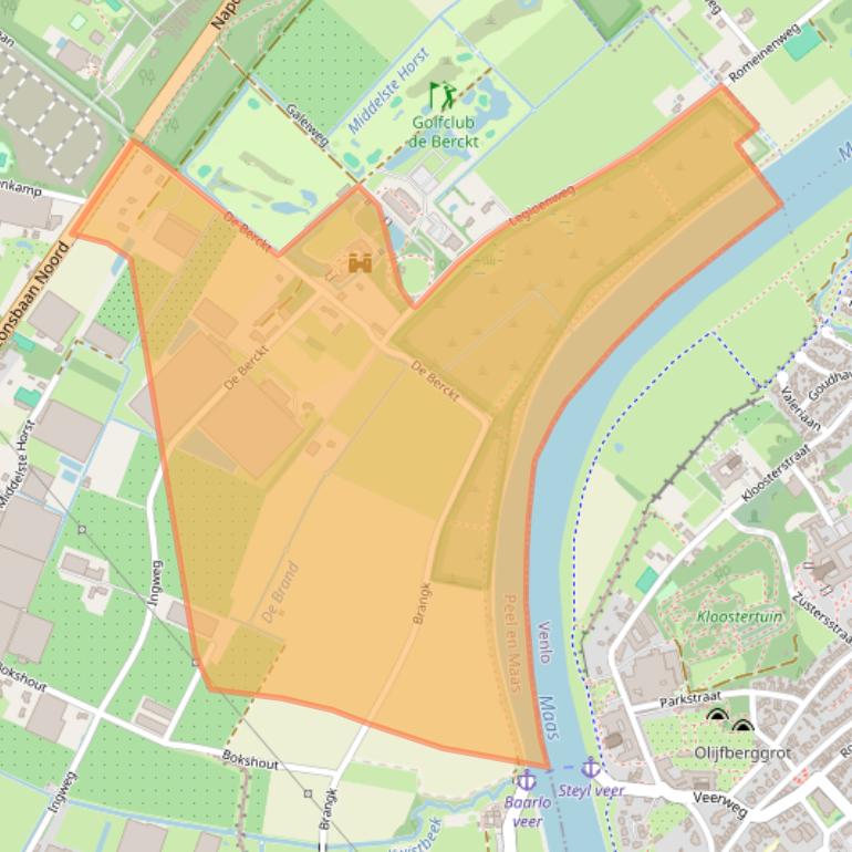 Kaart van postcodegebied 5991PD.