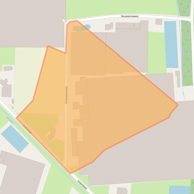 Kaart van postcodegebied 5991RA.