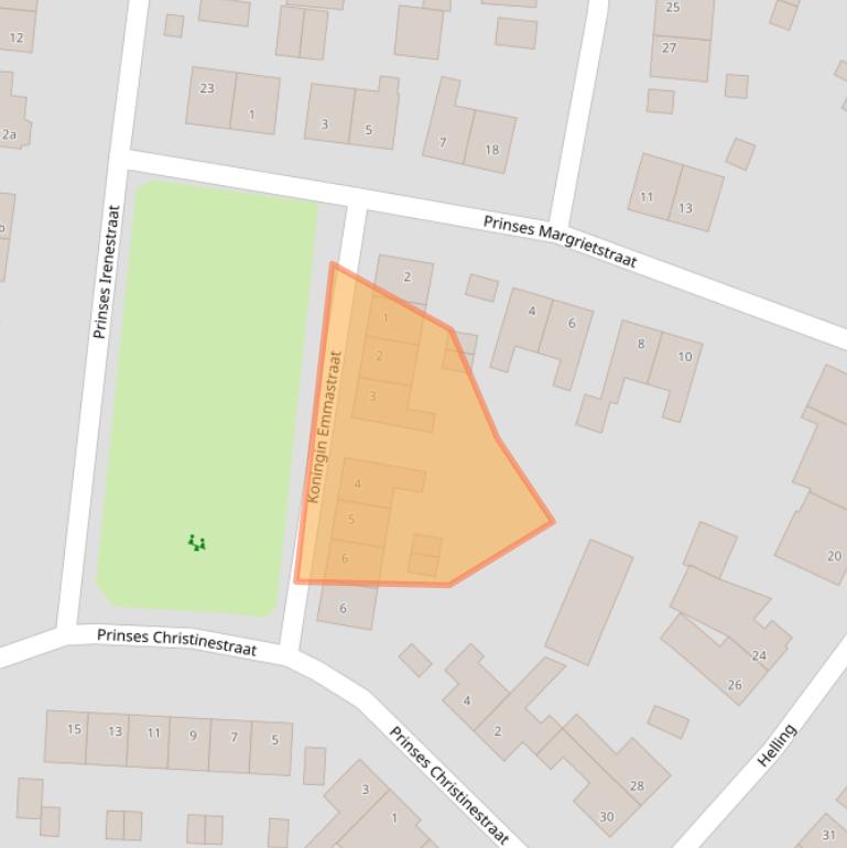 Kaart van postcodegebied 5991XM.