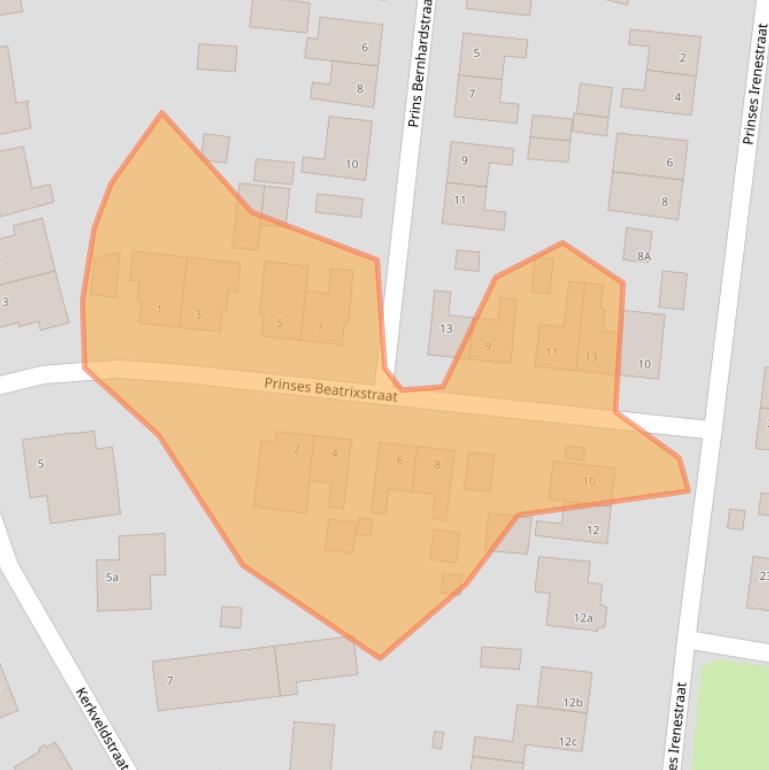 Kaart van postcodegebied 5991XR.