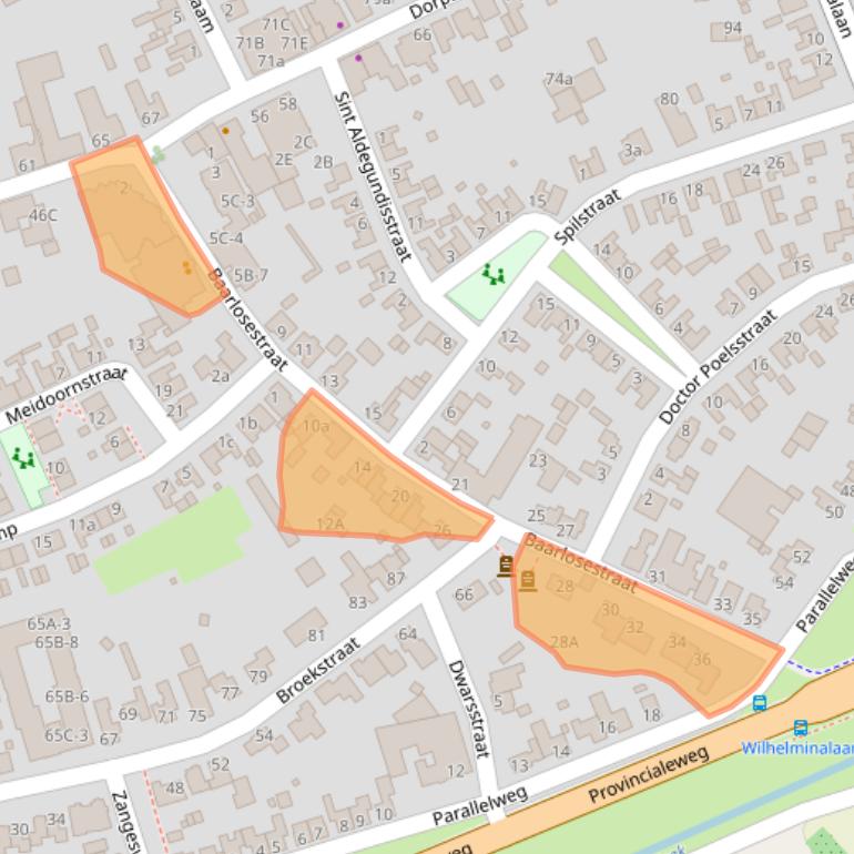 Kaart van postcodegebied 5993AW.