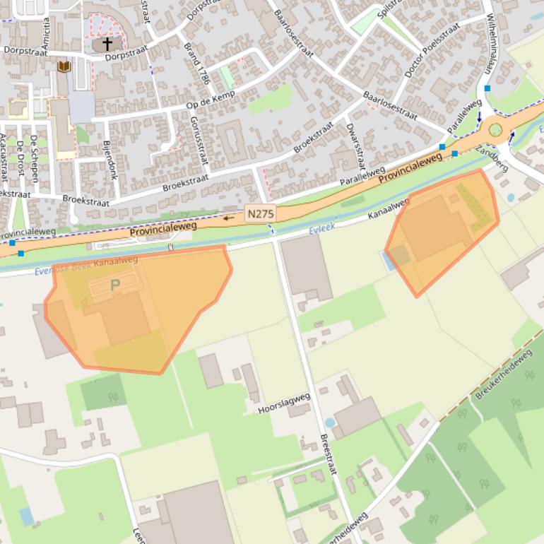 Kaart van postcodegebied 5993AZ.