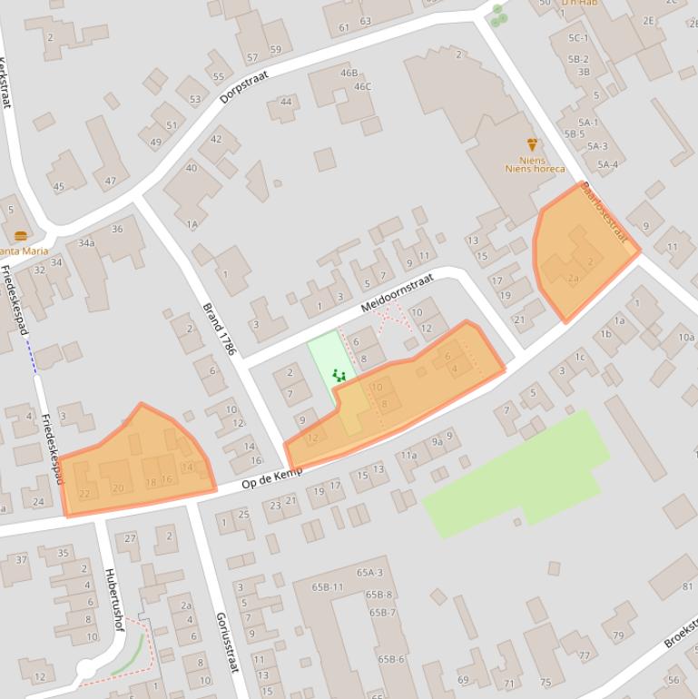 Kaart van postcodegebied 5993BM.