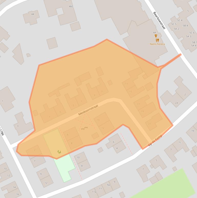 Kaart van postcodegebied 5993BP.