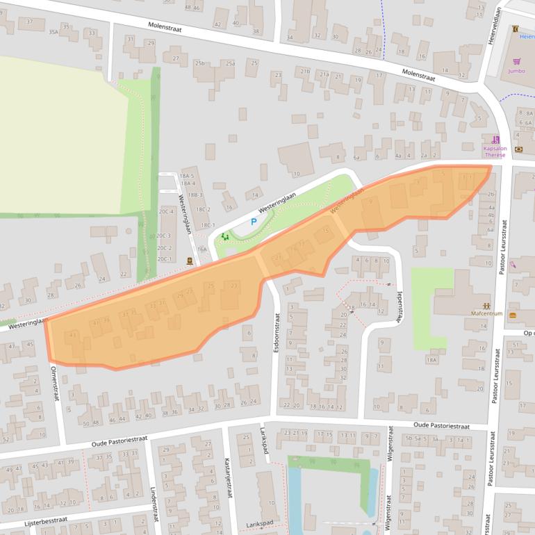 Kaart van postcodegebied 5993CD.