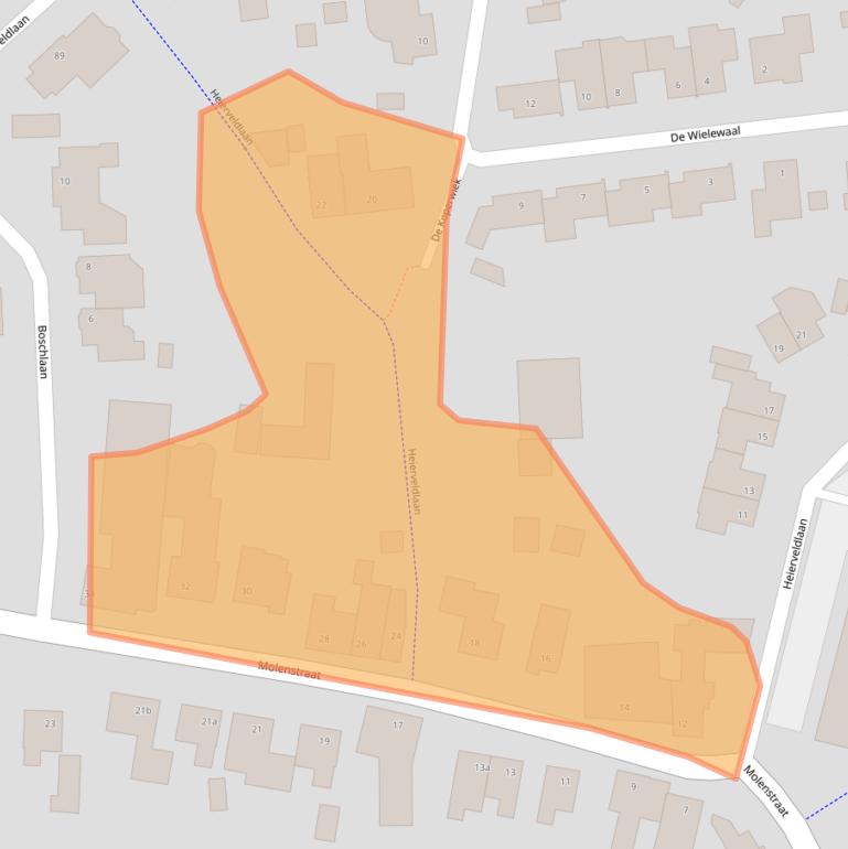 Kaart van postcodegebied 5993CK.