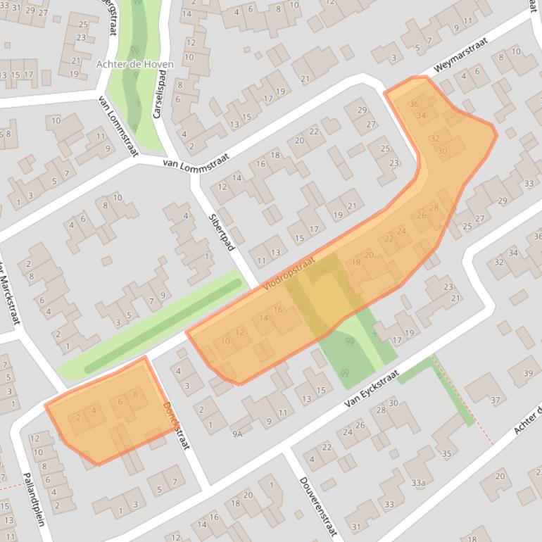 Kaart van postcodegebied 5993CX.