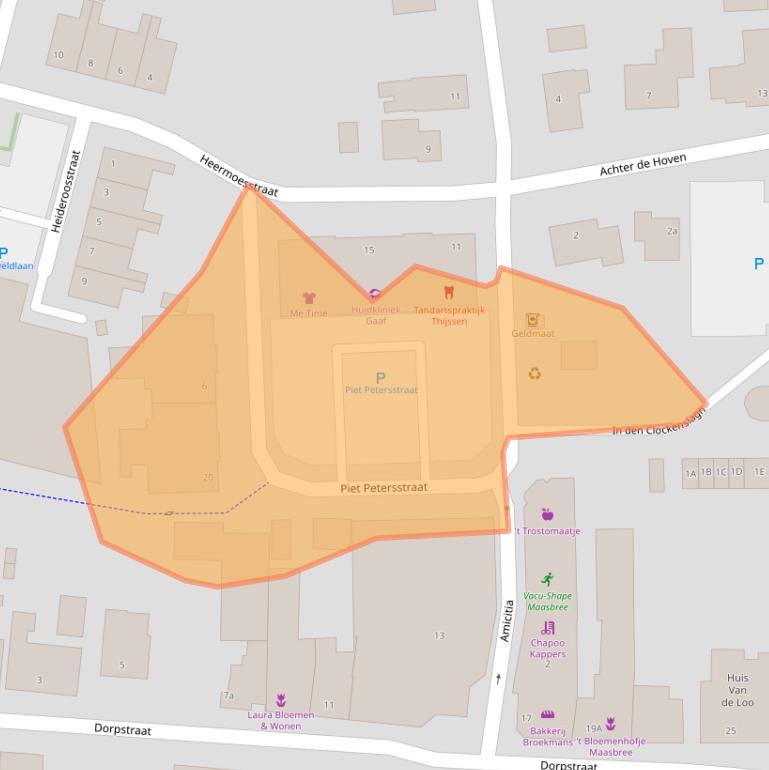 Kaart van postcodegebied 5993DC.