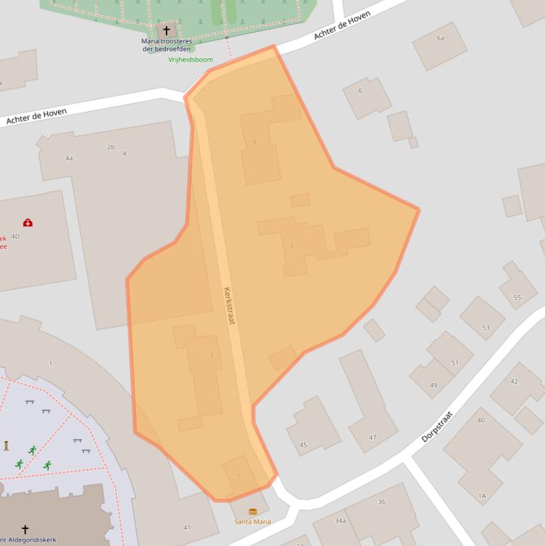 Kaart van postcodegebied 5993EJ.