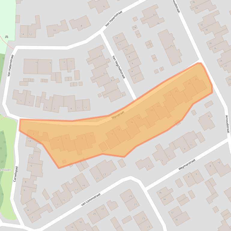 Kaart van postcodegebied 5993EW.