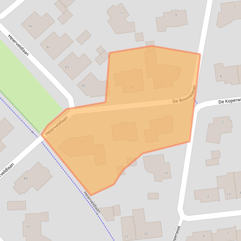 Kaart van postcodegebied 5993GG.